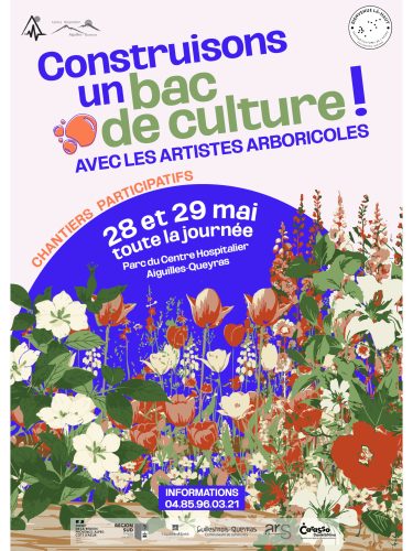 affiche bac fleuri